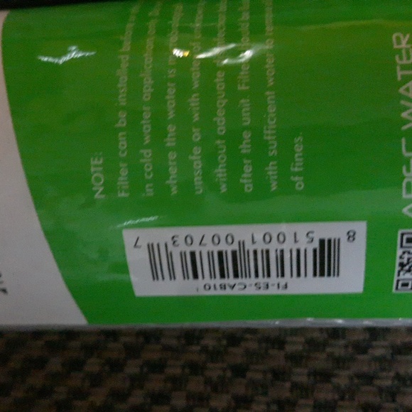 (2)Essence water filters 10" genuine apec FI-ES-CAB10 - Picture 4 of 5